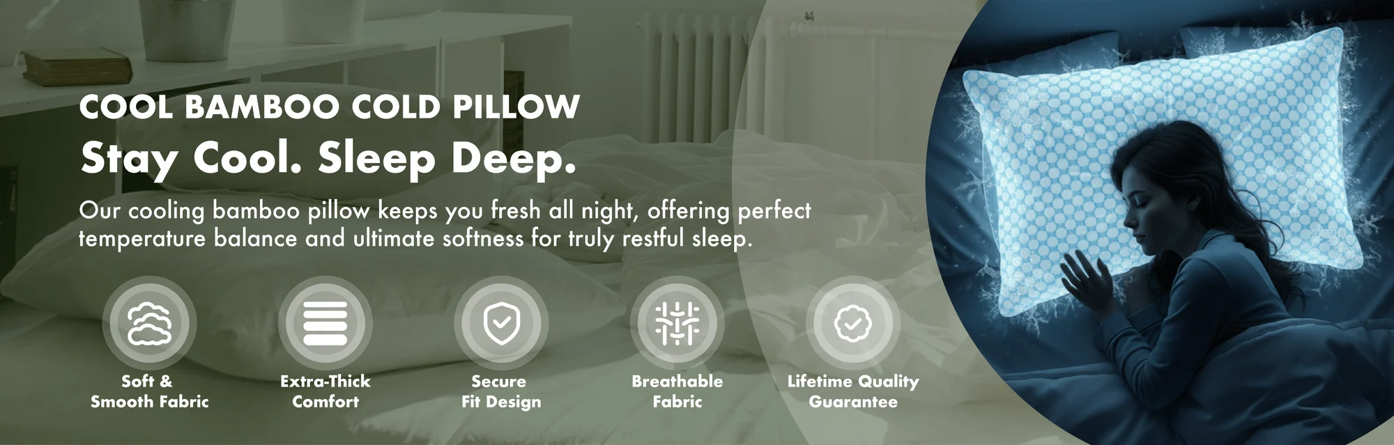 Sleep Cooler with Bamboo Luxury
